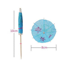 Load image into Gallery viewer, Aankopen - Cocktail Parasol Umbrella Tropical Toothpicks - 120 Units
