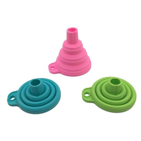 Collapsible Silicone Funnel for Water Oil Liquid Powder Transfer - Set of 3 Buy Online in Zimbabwe thedailysale.shop