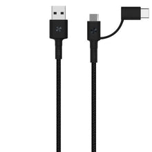 Load image into Gallery viewer, ZMI 1m - 3A 2in1 USB Type-A to MicroUSB/Type-C Adapter Quick Charge Cable
