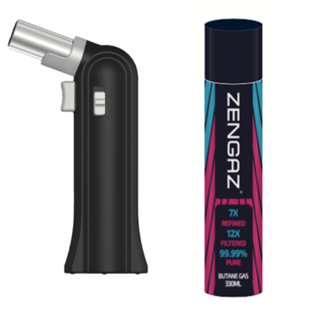 Zengaz ZT-88 Torch Jet Flame Lighter Black & Zengaz Pure Gas 330ml Refill Buy Online in Zimbabwe thedailysale.shop