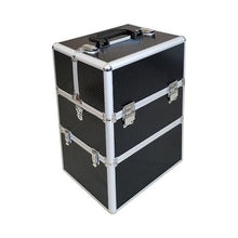 Load image into Gallery viewer, Professional Cosmetic Storage Makeup Case with Lockable Key - Black V2
