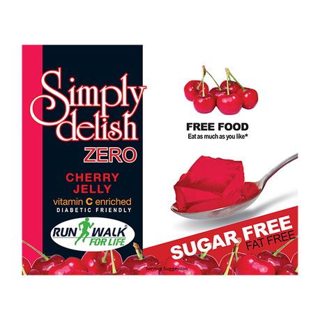 Simply Delish - Zero Jelly - Cherry - Sugar Free - Vegan - 6 pack Buy Online in Zimbabwe thedailysale.shop