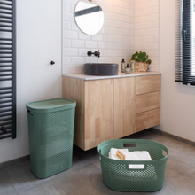 Load image into Gallery viewer, Curver By Keter Infinity Laundry Hamper With Dots - Green
