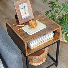 Load image into Gallery viewer, Bragg Berlin Rustic Bedside Table, Brown

