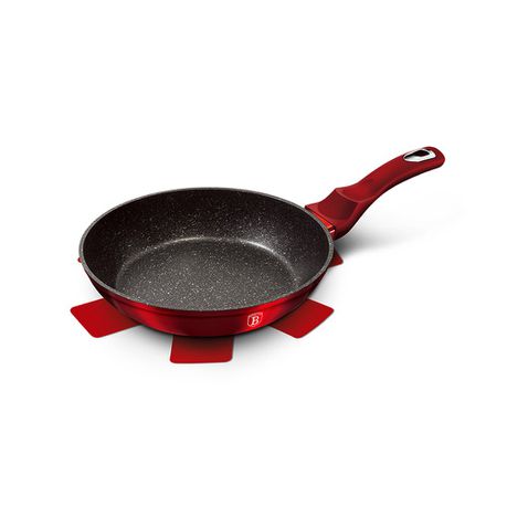 Berlinger Haus 20cm Marble Coating Fry Pan - Burgundy Metallic Line Buy Online in Zimbabwe thedailysale.shop