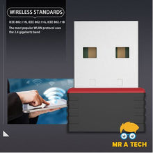 Load image into Gallery viewer, MR A TECH 150Mbps Wireless adapter activites Windows, Mac OS, Linuxv
