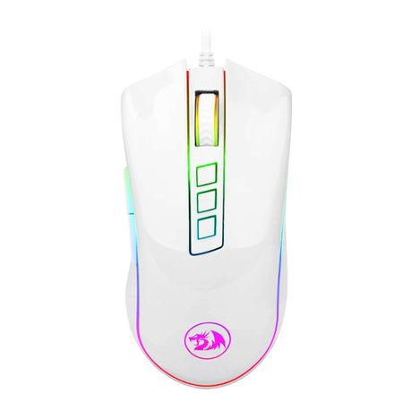 Redragon COBRA 10000 Dpi 7 Button Optical RGB Gaming Mouse - White