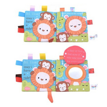 Load image into Gallery viewer, Soft Baby Label Cloth Book - Little Monkey's Adventure

