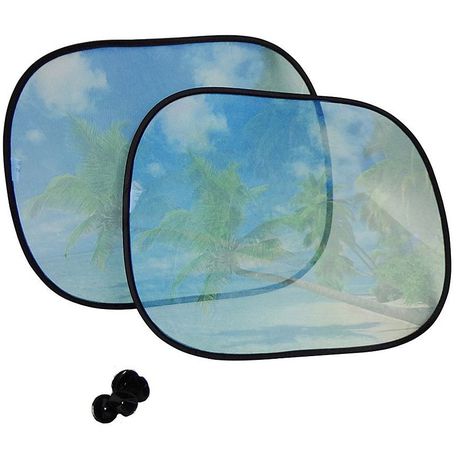 2 x Colourful Design Car Sun Shade for Car windows