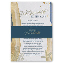 Load image into Gallery viewer, A4 Notebook Set - Footprints In The Sand
