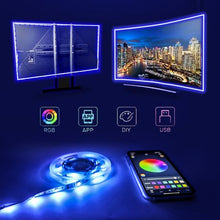 Load image into Gallery viewer, 5M 5050 USB Music LED TV/Monitor Backlights - App controlled, DIY

