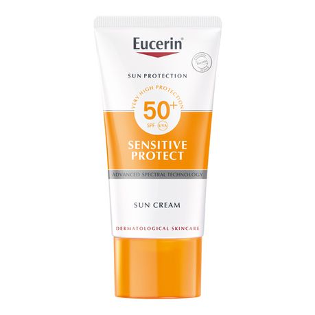 Eucerin Sun Creme Sensitive Protect SPF 50+ 50ml Buy Online in Zimbabwe thedailysale.shop