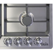 Load image into Gallery viewer, Alva - 60Cm 4 Burner Gas Hob - Stainless Steel
