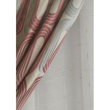 Load image into Gallery viewer, Curtain Set - 5m Crinkle O Maroon + 5m Tiny Dash Voile
