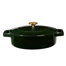Load image into Gallery viewer, Berlinger Haus 26cm Enamel Coating Oven Safe Mini Pot with Lid - Emerald
