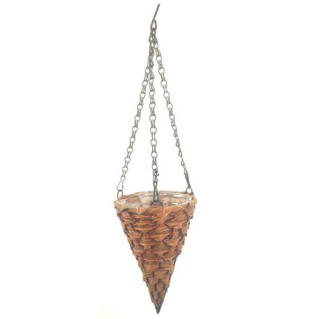 PH Garden - Hanging Basket Cone Shaped And Plastic Lined Light Brown Buy Online in Zimbabwe thedailysale.shop