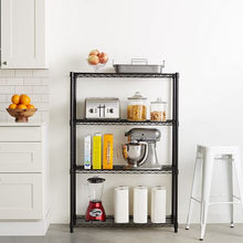 Load image into Gallery viewer, Anchor Heavy Duty 4 Tier Black Steel Wire Storage Shelving 160Kg per Shelf
