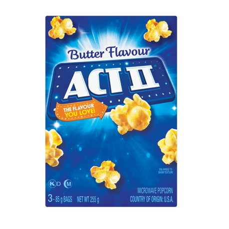 ACT II Butter Flavoured Microwave Popcorn 255g Buy Online in Zimbabwe thedailysale.shop