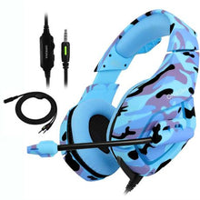 Load image into Gallery viewer, ONIKUMA K1B 3.5mm Stereo Gaming Headset Camo Series - Blue

