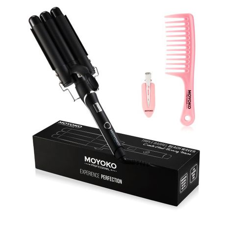 Moyoko Triple Barrel Beach Hair Waver Buy Online in Zimbabwe thedailysale.shop