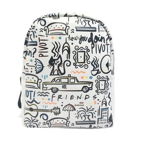 Friends All Over Backpack - White Buy Online in Zimbabwe thedailysale.shop