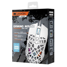 Load image into Gallery viewer, Canyon Puncher Gaming Mouse 7 Buttons Pixart 3360 Sensor RGB Lights White
