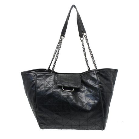 Blackcherry Quilted Trapezze Tote-Black Buy Online in Zimbabwe thedailysale.shop