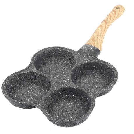 Kitchen Four-hole Frying Pot Thickened Omelet Pan Buy Online in Zimbabwe thedailysale.shop