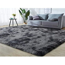 Load image into Gallery viewer, Black &amp; Grey Fluffy Shaggy (200cmx150)
