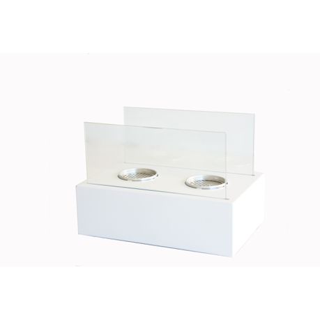 1green Double Burner Table Ethanol Fireplace - White Buy Online in Zimbabwe thedailysale.shop