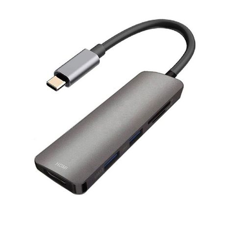 USB C Hub 5-in-1 USB C Thunderbolt 3 to HDMI 4K with 2 USB 3.0 Ports SD Buy Online in Zimbabwe thedailysale.shop