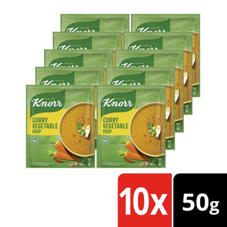 Knorr Curry Vegetable Soup Mix 10x50g Buy Online in Zimbabwe thedailysale.shop