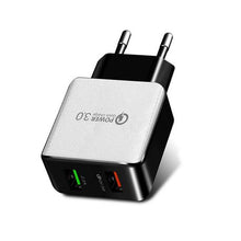 Load image into Gallery viewer, GetGo QC3.0 Fast Charging Dual USB Wall Adapter
