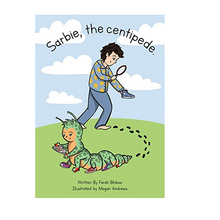 Load image into Gallery viewer, Sarbie, The Centipede an A4 Children's Picture Book

