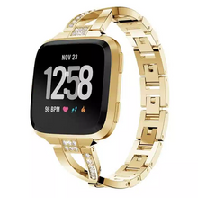 Load image into Gallery viewer, Fashion X Design S/Steel Bracelet Strap for Fitbit Versa – Gold
