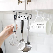 Load image into Gallery viewer, 1 Piece Black Metal Storage Rack Hanger

