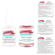Load image into Gallery viewer, Naturally Perfect 15ml Nails of Steel &amp; 10ml Light-Tan Nail Care Treatment

