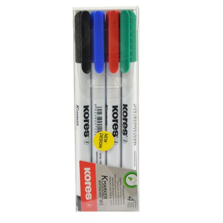 Kores Whiteboard Fine K-Marker Set of 4 Mixed Colours Buy Online in Zimbabwe thedailysale.shop