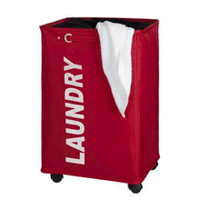 Load image into Gallery viewer, Wenko - Quadro Laundry Basket - Red 79L
