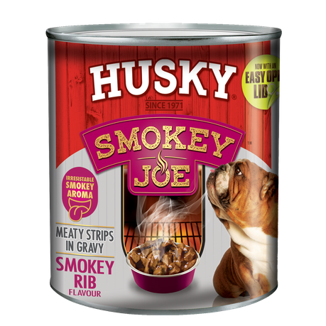 Husky Smokey Joe Meaty Strips Smokey Rib Flavour (6 x 775g) Buy Online in Zimbabwe thedailysale.shop
