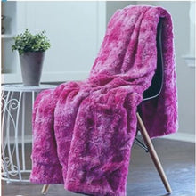 Load image into Gallery viewer, Luxury Reversible Sherpa Fleece Mink Throw Blanket – Pink L
