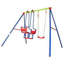 Load image into Gallery viewer, Metal Swing Set Double (Lawn Seat &amp; Swing Chair)
