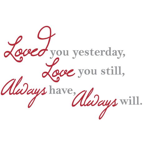 Fantastick - Loved You Vinyl Wall Poetry Buy Online in Zimbabwe thedailysale.shop