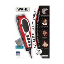 Load image into Gallery viewer, Wahl Close Cut Pro Men&#39;s Hair Clipper 11 Piece - Red
