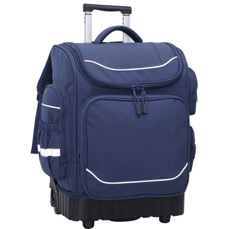 School Mate® Hard Base Ripstop Polyester XL Trolley Back Pack NAVY S-2981 Buy Online in Zimbabwe thedailysale.shop