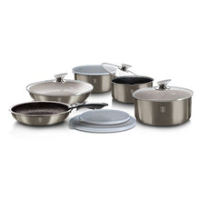 Load image into Gallery viewer, Berlinger Haus 12-Piece Marble Coating Cookware Set - Carbon Metallic

