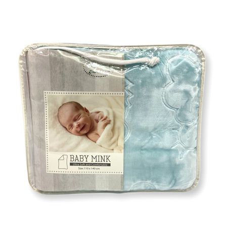 Baby Mink Blanket - Blue Buy Online in Zimbabwe thedailysale.shop