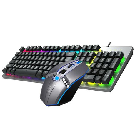 AOC KM410 Metal Series Backlight USB Wired Gaming Keyboard & Mouse Combo Buy Online in Zimbabwe thedailysale.shop