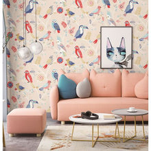 Load image into Gallery viewer, Kids Themed Wallpaper - Beige Birds
