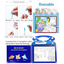 Load image into Gallery viewer, Reusable Magic Water Coloring Book Collection - Set of 2
